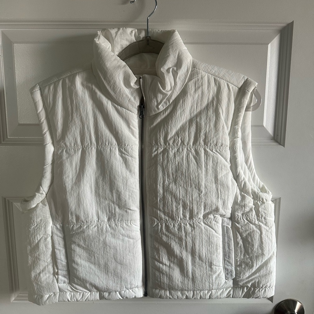 Thread & Supply White Puffer Vest